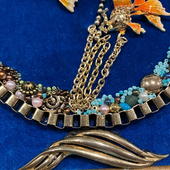 FRAMED JEWELRY ART COLLAGE IN STUNNING COLORS. HANDMADE UNIQUE OOAK GIFT 🎁 IDEA - Picture 6 of 13